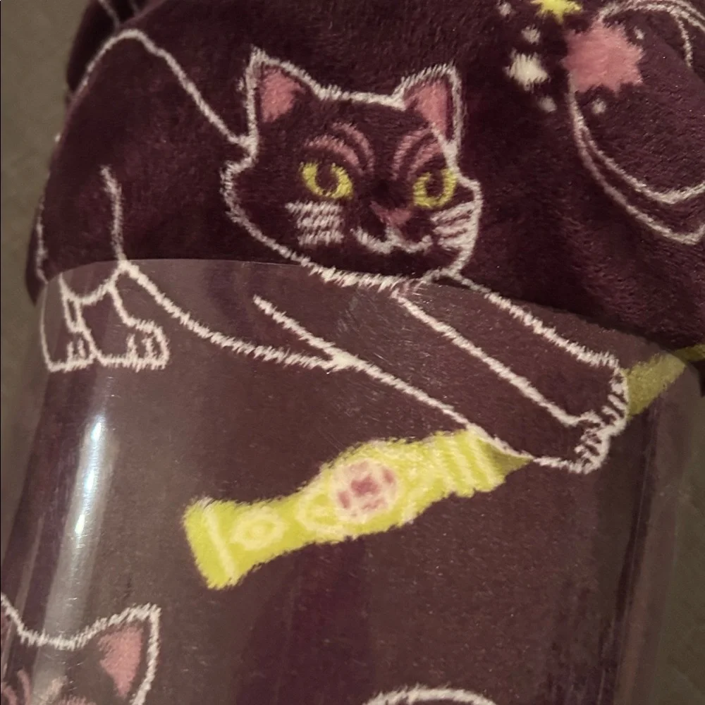 The Big One Supersoft Oversized Plush Throw Witch Magic Cat Purple 5ft x 6ft